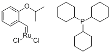 二氯(邻异丙氧基苯基亚甲基)(三环己基膦)钌(II)结构式_203714-71-0结构式