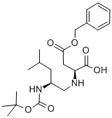 (2S)-4-(苄氧基)-2-{[(2S)-4-甲基-2-({[(2-甲基-2-丙基)氧基]羰基}氨基)戊基]氨基}-4-氧代丁酸结构式_204199-67-7结构式