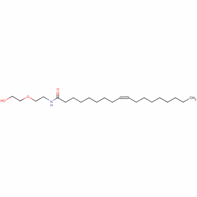(Z)-N-[2-(2-羟基乙氧基)乙基]-9-十八碳烯酰胺结构式_20429-33-8结构式