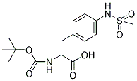 NN-[(1,1-二甲基乙氧基)羰基]-4-[(甲基磺酰基)氨基]-L-苯基丙氨酸结构式_204856-74-6结构式