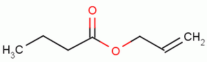 丁酸烯丙酯结构式_2051-78-7结构式