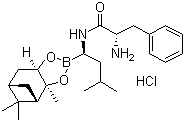 (alphaS)-alpha-氨基-N-[(1R)-1-[(3aS,4S,6S,7aR)-六氢-3a,5,5-三甲基-4,6-甲桥-1,3,2-苯并二氧硼烷-2-基]-3-甲基丁基]苯丙酰胺盐酸盐结构式_205393-21-1结构式
