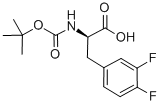 BOC-D-3,4-二氟苯丙氨酸结构式_205445-51-8结构式