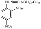 戊醛2,4-二硝基苯肼结构式_2057-84-3结构式