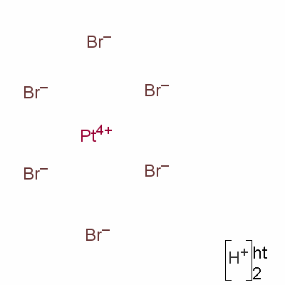 六溴铂酸结构式_20596-34-3结构式