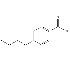 4-丁基苯甲酸结构式_20651-71-2结构式