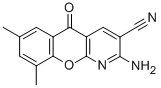 2-氨基-7 9-二甲基-5-氧代-5h(1)苯并吡喃[2,3-b]吡啶-3-甲腈结构式_206658-82-4结构式