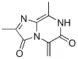 (9ci)-2,8-二甲基-5-亚甲基-咪唑并[1,2-a]吡嗪-3,6(5h,7h)-二酮结构式_207000-31-5结构式