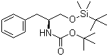 (S)-1-(叔丁基二甲基甲硅烷基氧基)-3-苯基丙烷-2-氨基甲酸叔丁酯结构式_207122-29-0结构式