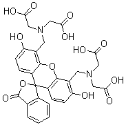 4,5-双[N,N-二(羧甲基)氨甲基]荧光素结构式_207124-64-9结构式