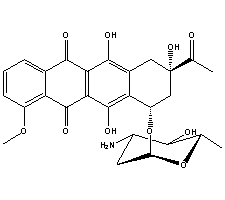 柔红霉素结构式_20830-81-3结构式