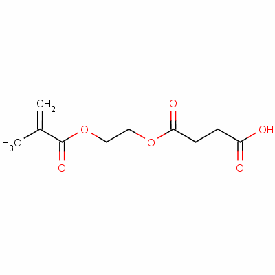 琥珀酸单[2-[(2-甲基-丙烯酰基)氧]乙基]酯结构式_20882-04-6结构式