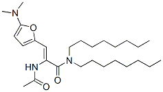 2-(乙酰基氨基)-3-[5-(二甲基氨基)-2-呋喃]-N,N-二辛基-2-丙酰胺结构式_209596-72-5结构式