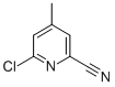 6-氯-4-甲基-2-吡啶甲腈结构式_209858-74-2结构式