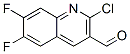 2-氯-6,7-二氟-3-喹啉甲醛结构式_209909-13-7结构式
