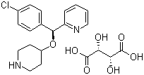 2-[(S)-(4-氯苯基)(4-哌啶基氧基)甲基]-吡啶结构式_210095-58-2结构式