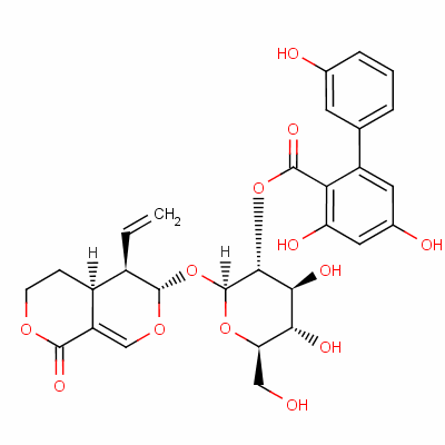 苦龙胆酯苷对照品结构式_21018-84-8结构式