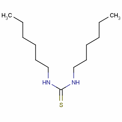 N,N-二正己基硫脲结构式_21071-28-3结构式