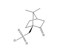 右旋樟脑-10-磺酰氯结构式_21286-54-4结构式