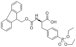 4-[(二乙氧基磷酰)甲基]-N-[(9H-芴-9-基甲氧基)羰基]-D-苯丙氨酸结构式_215600-05-8结构式