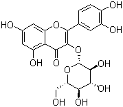 异槲皮苷结构式_21637-25-2结构式