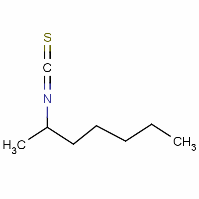 2-异硫氰酸庚酯结构式_21663-51-4结构式