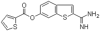 2-(氨基亚氨基甲基)苯并[b]噻吩-6-基-2-噻吩羧酸酯结构式_217099-43-9结构式