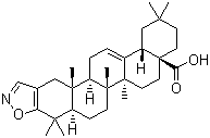 齐墩果-2,12-二烯[2,3-d]异恶唑-28-酸结构式_218600-48-7结构式
