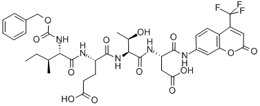 Z-异亮氨酰-谷氨酰-苏氨酰-天冬氨酸-AFC结构式_219138-02-0结构式