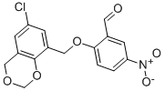 2-[(6-氯-4H-1,3-苯并二噁英-8-基)甲氧基]-5-硝基苯甲醛结构式_219539-02-3结构式