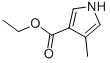 4-甲基吡咯-3-甲酸乙酯结构式_2199-49-7结构式