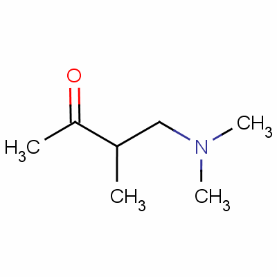 1-二甲基氨基-2-甲基丁烷-3-酮结构式_22104-62-7结构式