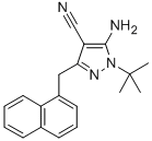 5-氨基-1-叔丁基-3-(1’-萘甲基)-4-氰基吡唑结构式_221243-77-2结构式