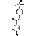 2-(4-Mesylphenyl)-1-(6-methylpyridin-3-yl)-ethan-1-one Structure,221615-75-4Structure