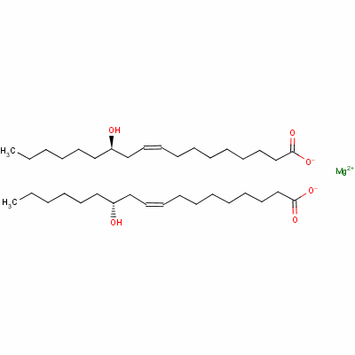 (9Z,12r)-12-hydroxy-9-octadecenoic acid magnesium salt (2:1) Structure,22677-47-0Structure