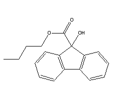 9-羟基芴-9-羧酸丁酯结构式_2314-09-2结构式