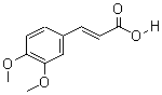 3,4-二甲氧基肉桂酸结构式_2316-26-9结构式