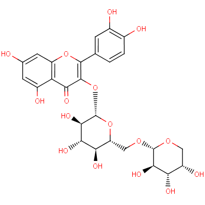 3-Arabinoglucosylquercetin Structure,23284-18-6Structure