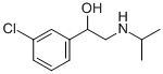 3-氯苯基-2-(异丙氨)乙醇结构式_23299-18-5结构式