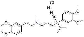 5-((3,4-二甲氧基苯乙基)(甲基)氨基)-2-(3,4-二甲氧基苯基)-2-异丙基戊腈结构式_23313-68-0结构式