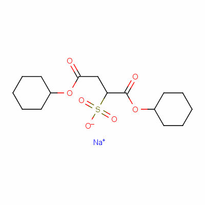 Sodium 1,4-dicyclohexyl sulphonatosuccinate Structure,23386-52-9Structure