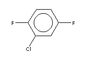 2,5-二氟氯苯结构式_2367-91-1结构式