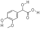 4－羟基－3－甲氧基苦杏仁酸结构式_2394-20-9结构式
