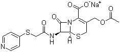 头孢匹林钠结构式_24356-60-3结构式