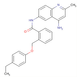 N-(4-氨基-2-甲基-6-喹啉)-2-[(4-乙基苯氧基)甲基]苯甲酰胺结构式_244218-93-7结构式