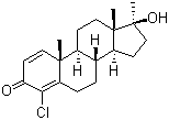4-氯去氢甲基睾酮结构式_2446-23-3结构式