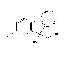 氯芴素结构式_2464-37-1结构式