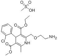 甲磺酸氨氯地平结构式_246852-12-0结构式