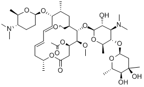 乙酰螺旋霉素结构式_24916-51-6结构式