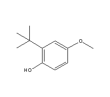 叔丁基-4-羟基苯甲醚结构式_25013-16-5结构式